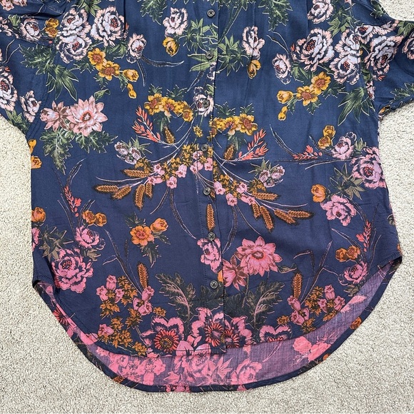 Pilcro and The Letterpress Evika Button Down Shirt Top Longsleeve Multicolored S - Picture 4 of 11